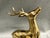 Large Brass Deer Figurines - A Pair For Sale - Image 4 of 8