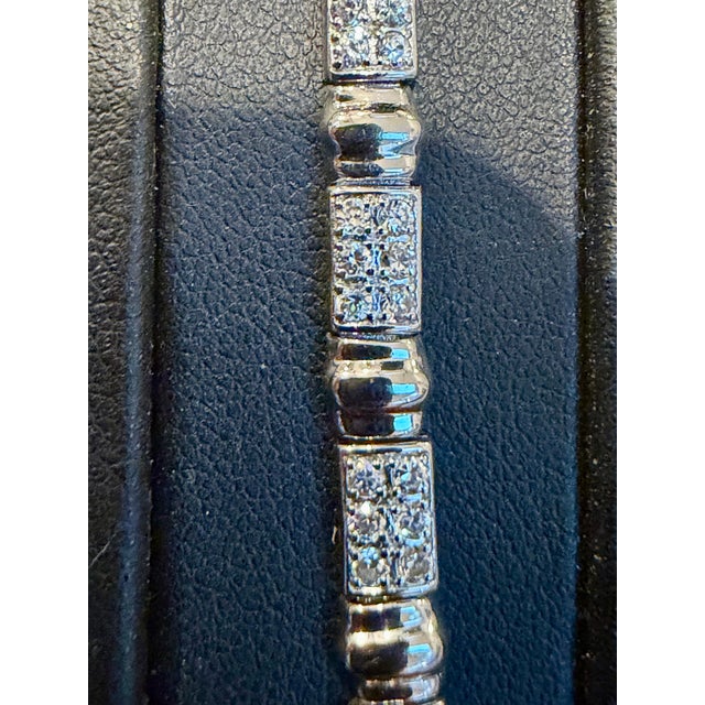 84 Round Diamond 3-4 Each Tennis Bracelet in 14 Karat Gold 7 " Long For Sale In New York - Image 6 of 18