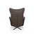 Animal Skin Grey Taupe Joop 8115 Leather Armchair with Manual Function For Sale - Image 7 of 8
