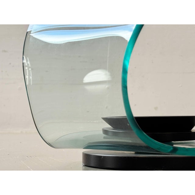 Glass Cobra Umbrella Stand by Elio Vigna for Fiam Italia, 1980s For Sale - Image 3 of 16