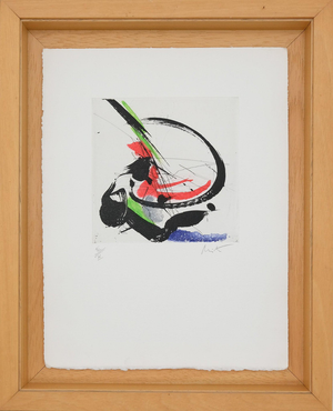 Jean Miotte, Composition abstraite D, Etching