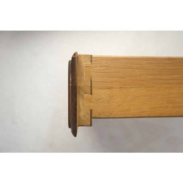 Baker 54" Long 6 Legged Burl Walnut 2 Drawers Cabriole Leg Console Sofa Table For Sale - Image 11 of 15