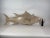 Brown Six Foot Carved Wood Tuna Fish For Sale - Image 8 of 12
