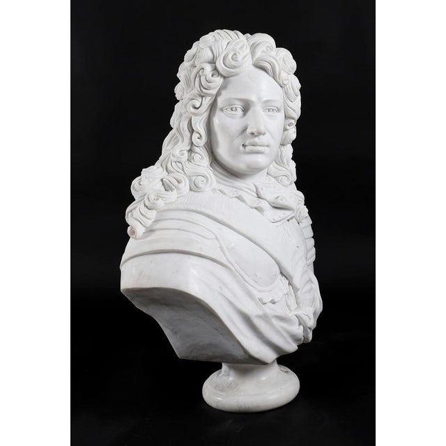 Antique 20th Century Italian Marble Bust of a Nobleman in Armour For Sale - Image 17 of 18