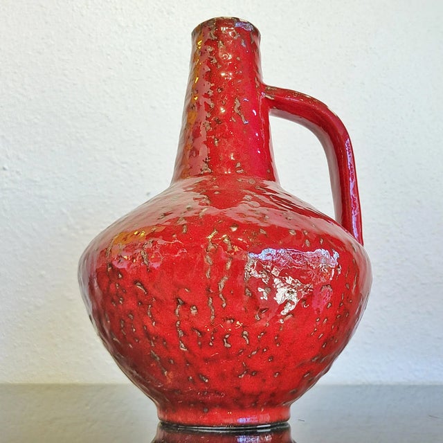 Carstens Tönnieshof Carstens Red Atelier Series Jug Vase Nr. 201 For Sale - Image 4 of 10