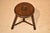 Wood Late 19th Century French Oak Tripod Stool For Sale - Image 7 of 10