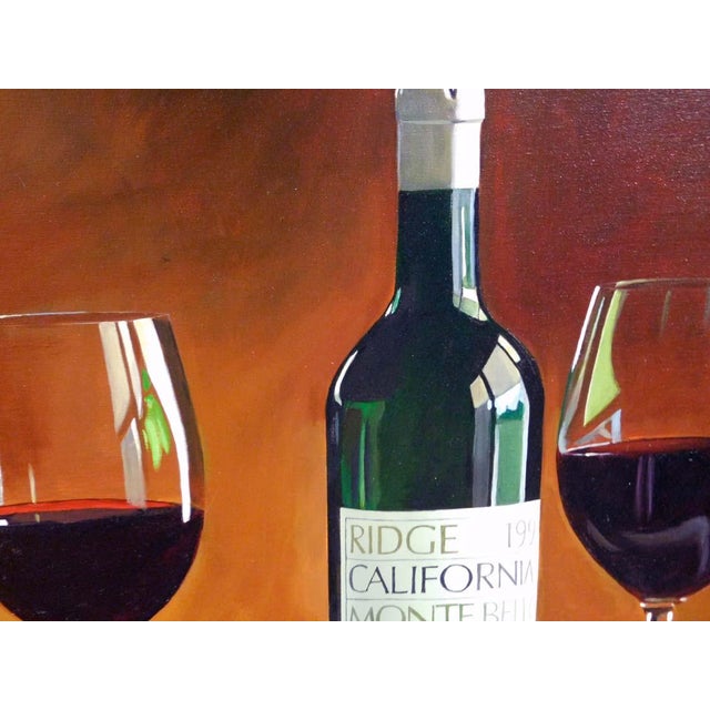 Textile Thomas Stiltz "Drapers Best" Original Oil Painting on Canvas Wine Framed For Sale - Image 7 of 7