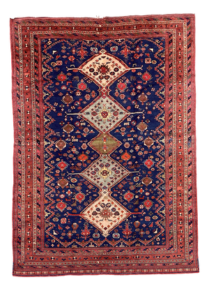 Vintage Afshar Rug, 1940s