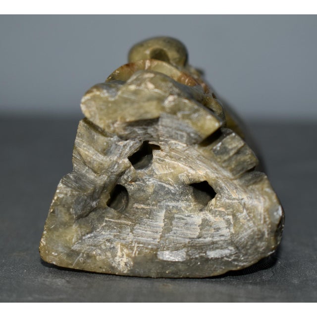 Vintage Chinese Mini Carved Soapstone Vase For Sale - Image 12 of 12