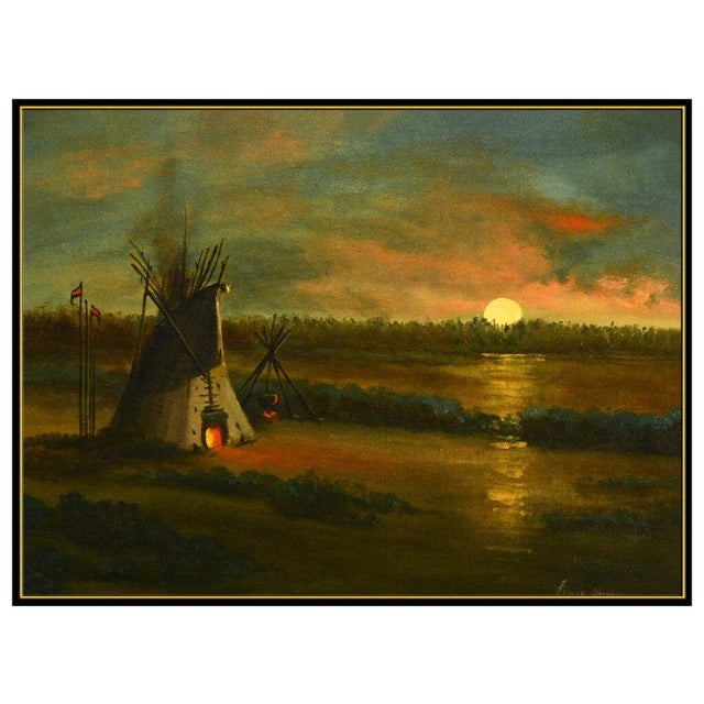 Message us to inquire about custom framing options! (Included for free with every purchase) The artwork here, "Nightfall"...