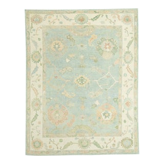 Turkish Oushak Rug 8'3" x 10'8" For Sale