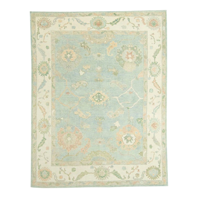 Turkish Oushak Rug 8'3" x 10'8" For Sale