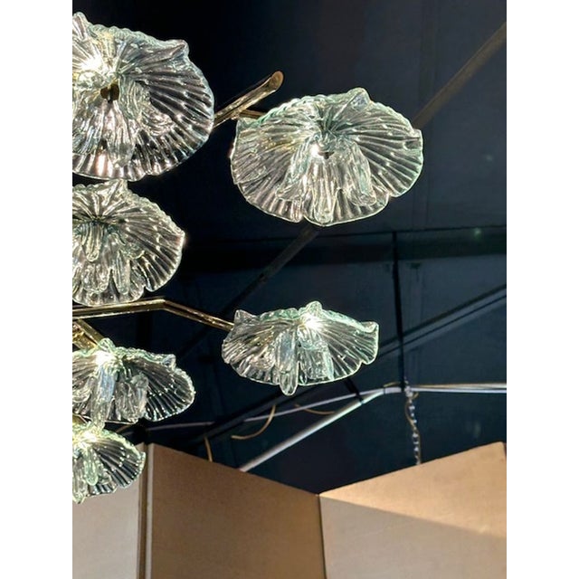 Murano Flower Disc Flush Mount For Sale - Image 4 of 8