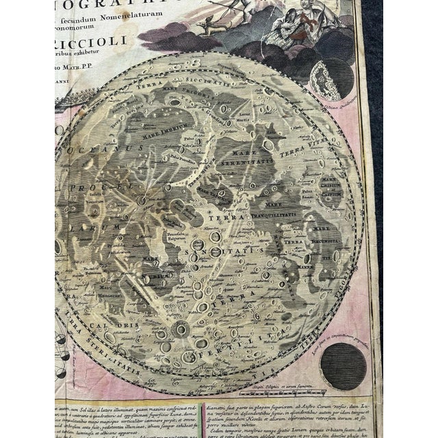 Johannes Andersen Tabula Selenographica Map from Johann Gabriel Doppelmayr, 1720 For Sale - Image 4 of 13