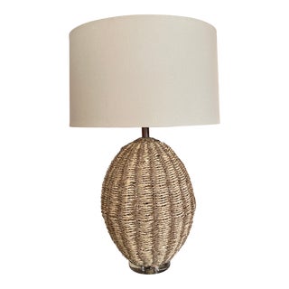 Seagrass Table Lamp by the Natural Light For Sale