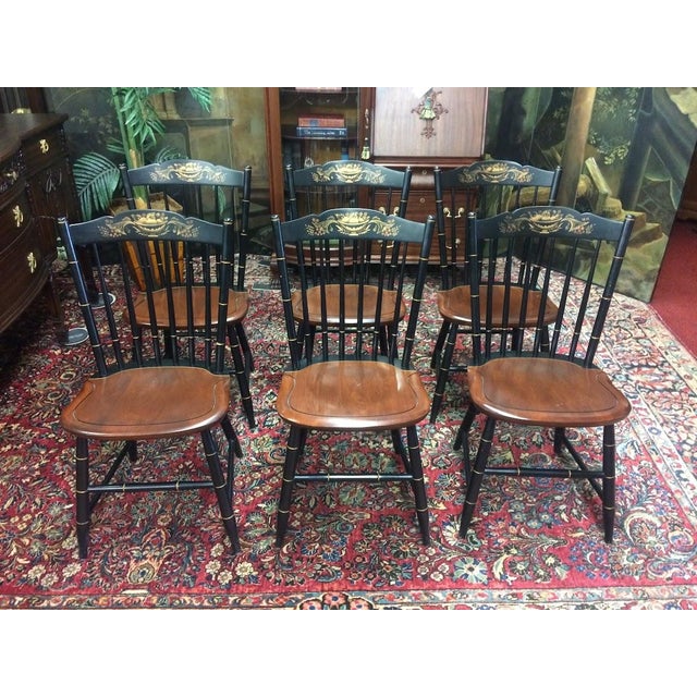 Hitchcock Dining Chairs, Set of Six For Sale - Image 6 of 15