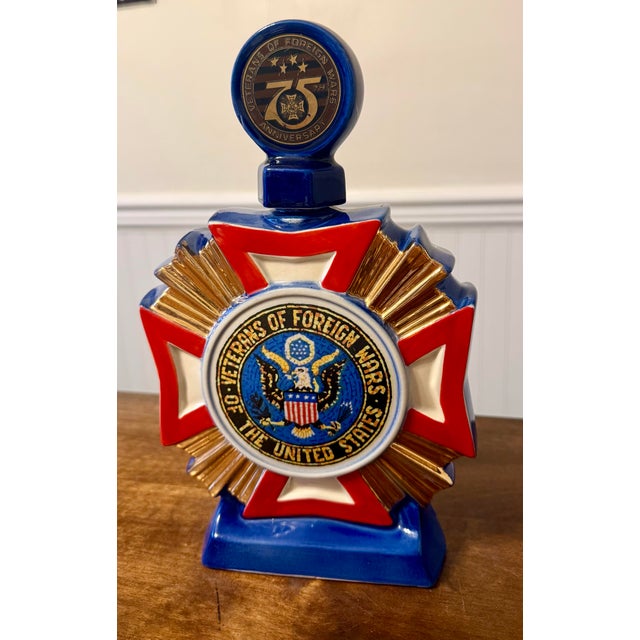 Late 20th Century Veterans of Foreign Wars 75th Anniversary Decanter For Sale - Image 11 of 12
