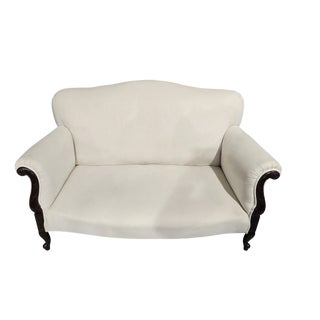 Antique Upholstered Two-Seater Sofa, 1900s For Sale