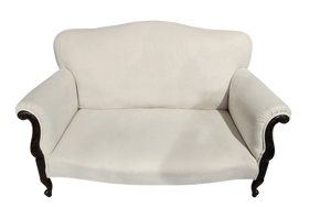 Antique Upholstered Two-Seater Sofa, 1900s