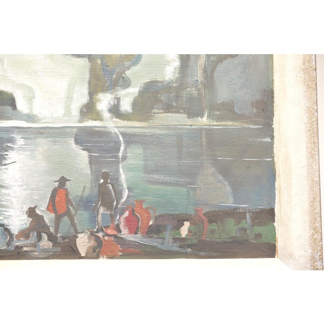 Oil Painting, Indochina, Bruno Bernitz, 1948 For Sale - Image 12 of 13