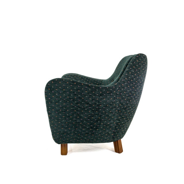 1950s Scandinavian Lounge Chair Presented at the 1952 Önskehem Exhibition, Sweden, 1950 For Sale - Image 5 of 11
