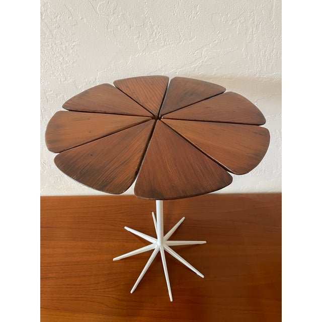 "Richard Schultz. No label, repainted and refinished. Redwood top perhaps Design Richard Schultz, 1960 Aluminum, Steel,...