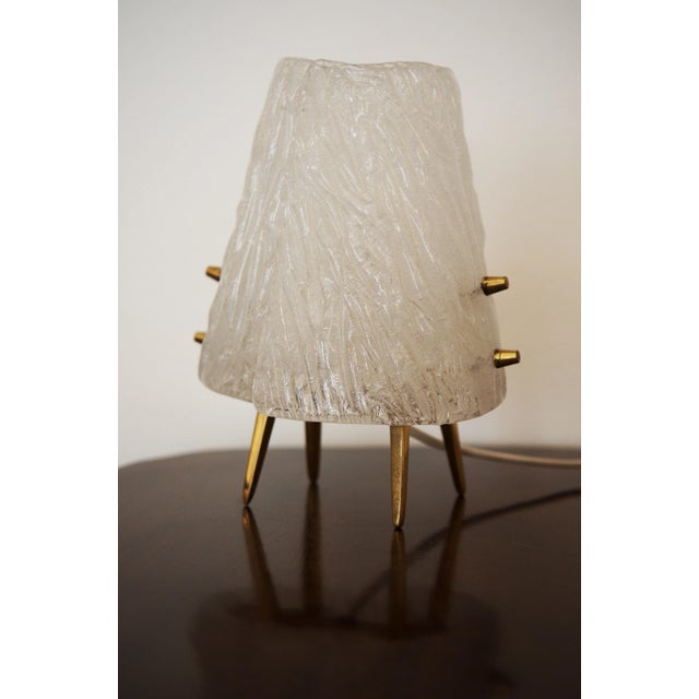 Ice Glass Table Lamps from Kalmar, 1950, Set of 2 For Sale - Image 11 of 11