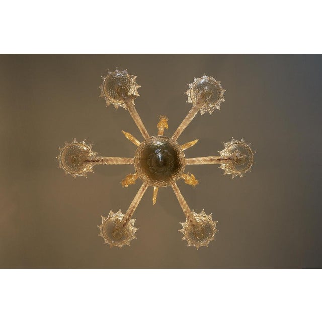 Murano Glass Sea Horse Chandelier by Barovier & Toso, 1900s For Sale - Image 13 of 16