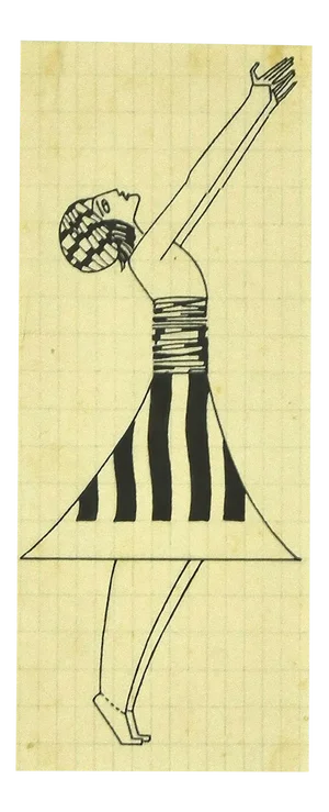 The Evocation - Original China Ink on Paper by Bruno Angoletta - Ear20th Century Early 20th Century