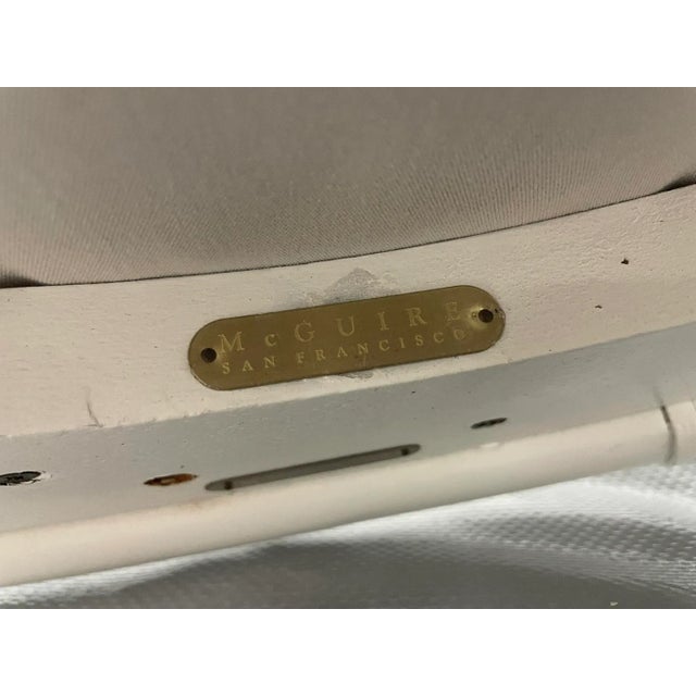 Pair of American Rattan Barrel Chairs by McGuire, Usa 1980s For Sale - Image 18 of 18