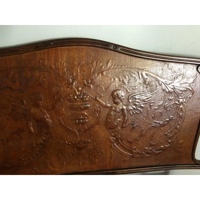 Traditional Antique Vienna Secession Bench by J & J Koln , Vienna Ca. 1900 For Sale - Image 3 of 6