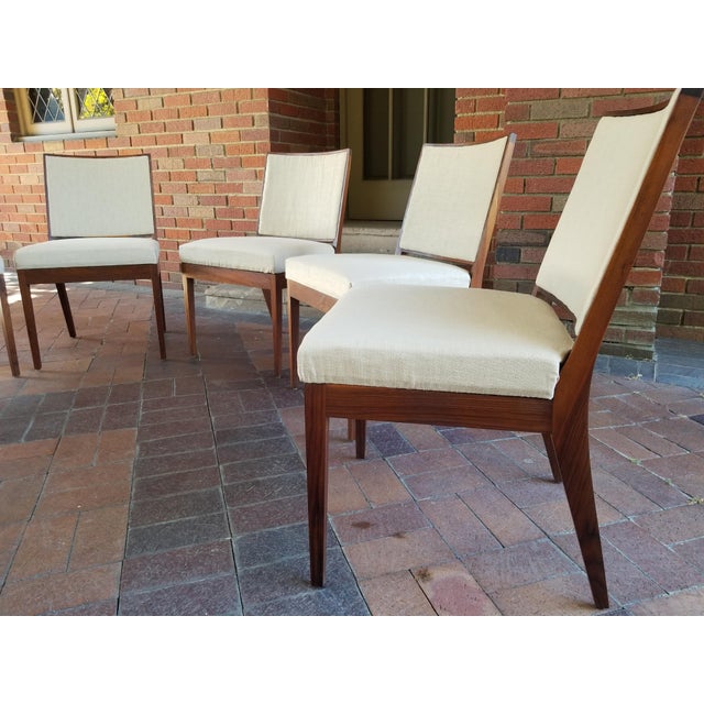 1960s Mid-Century Glenn of California Danish Chairs in Teak Wood- Set of 6 For Sale - Image 4 of 12
