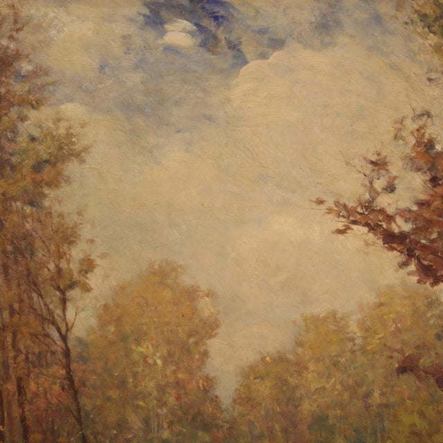 E. Rossi, Italian Woodland Landscape, 1940, Oil, Framed For Sale - Image 3 of 15