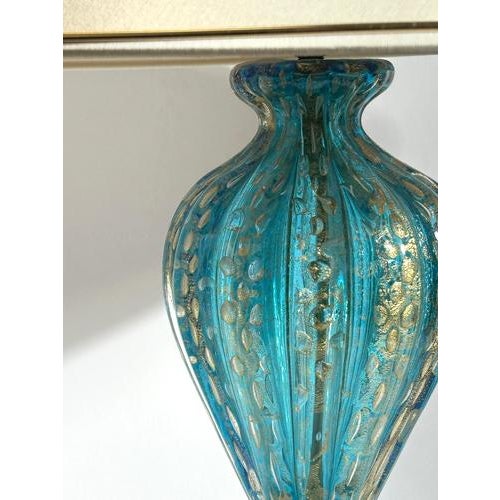 Murano Glass Table Lamp from Barovier & Toso, 1960s For Sale - Image 9 of 10