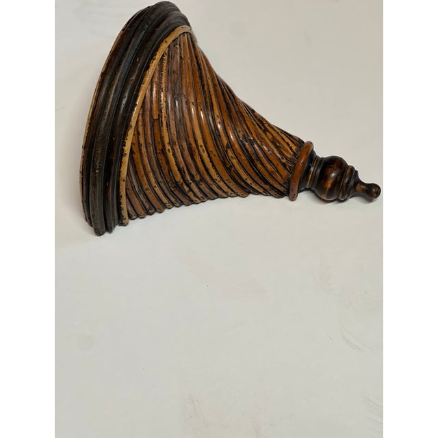 Brown Pencil Reed Wall Shelf Gabriella Crespi.Style For Sale - Image 8 of 8