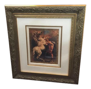 Tomasz Rut Giclee Man & Horse "Fiero" Signed Limited Edition
