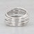 Modern 0.30ctw Diamond David Yurman Crossover Ring Sterling Silver Multi-Band Size 9.25 For Sale - Image 3 of 8