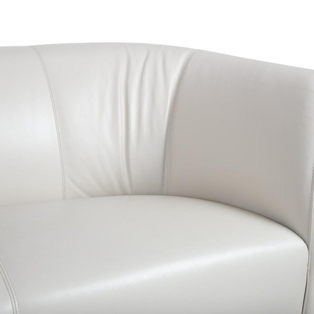 Leolux Pupilla Corner Sofa in Cream Leather from Leolux For Sale - Image 4 of 13