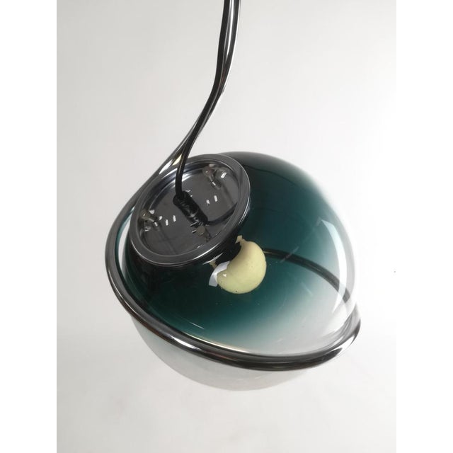 Space Age Pendant in Chrome and Murano Glass attributed to Fabio Lenci, 1970s For Sale - Image 13 of 18