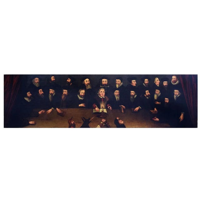 The Primitive Reformers - Oil on Canvas by English School Master 1600/1700 17th/18th Century For Sale - Image 7 of 7