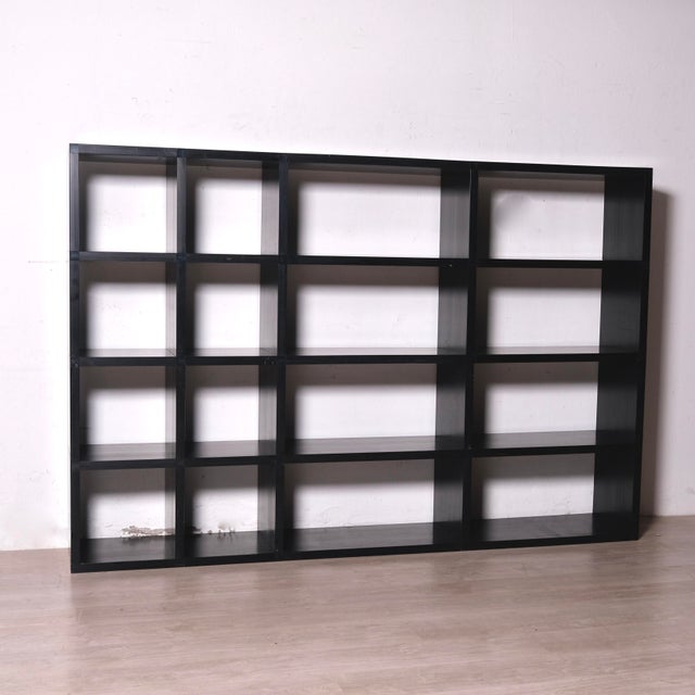 Modern Black Modular Bookcase by Giulio A. Polvara for Kartell, 1970s For Sale - Image 3 of 17