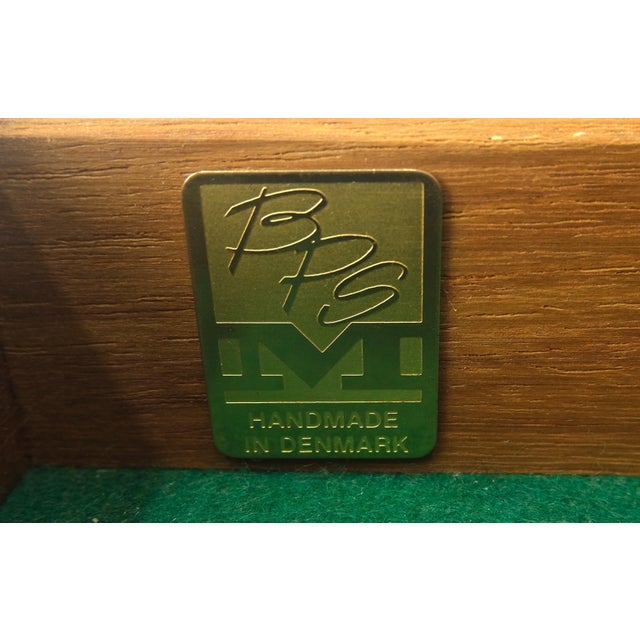 1970s Danish Mid Century Modern Tambour Door Credenza w/ Hutch Time Capsule For Sale - Image 5 of 12