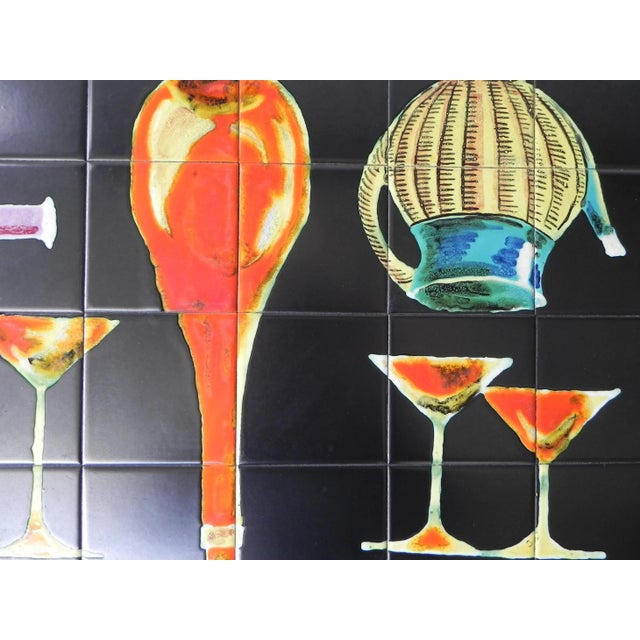 Vintage Table with Decorative Tiles For Sale - Image 8 of 18