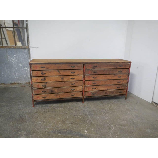 Industrial Chest of Drawers, 1960s For Sale - Image 12 of 12