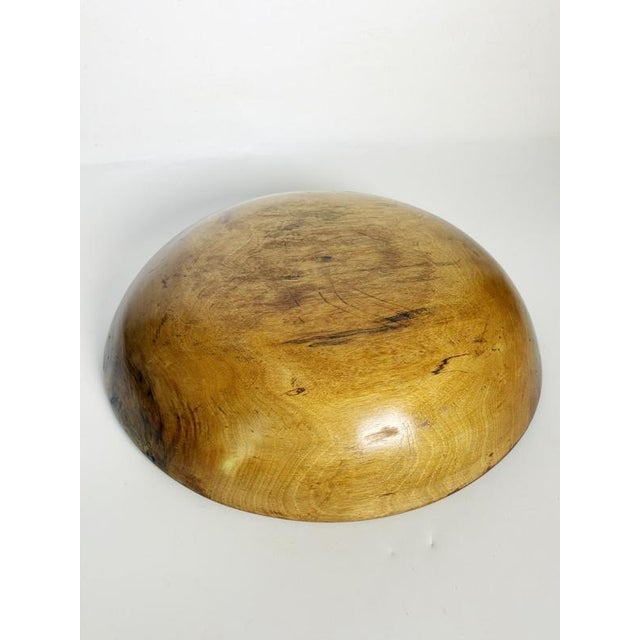 Brown Wooden Fruit Bowl, France, 20th Century For Sale - Image 8 of 10