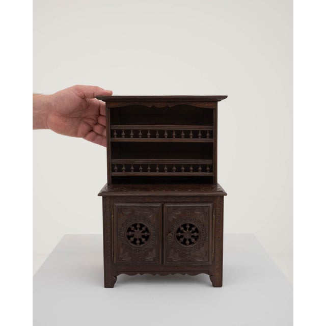 Miniature Wooden Cabinet from Nineteenth-Century France For Sale - Image 18 of 18