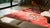 Splendid Red Background With Palmtrees in a Floral Design Antique Chinese Art Deco Rug For Sale - Image 13 of 15