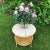 French Country Mid 20th Century French Country Pink Marble Top Accent Table For Sale - Image 3 of 13