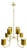 Visual Comfort Barbara Barry “Go Lightly” 8-Light Gold Leaf Chandelier For Sale