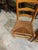 Up for consideration is a beautiful vintage collection of farmhouse style wooden ladder back chairs. These would look...